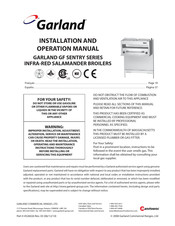 Garland GF SENTRY Serie Instrucciones De Instalación Y  Operación