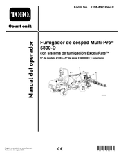 Toro MultiPro 5800-D Manual Del Operador