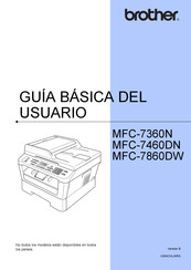 Brother MFC-7460DN Guia Basica Del Usuario