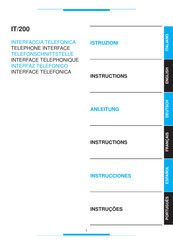 Bpt IT/200 Manual De Instrucciones
