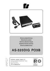 Federal Signal AS-320DIG PO3B Manual De Instrucciones