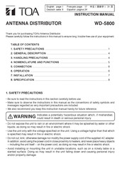 Toa WD-5800 Manual De Instrucciones