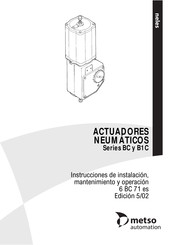 metso automation B1C Serie Instrucciones De Instalacion, Mantenimiento Y Operacion