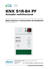 elsner elektronik KNX S1R-B4 PF Instrucciones De Instalación