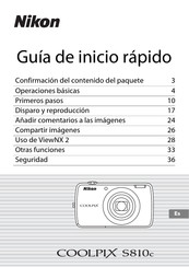 Nikon COOLPIX S810c Guia De Inicio Rapido