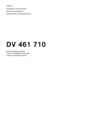 Gaggenau DV 461 710 Instrucciones De Instalación