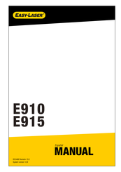 Easy-Laser E915 Manual Del Usuario