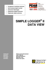 Chauvin Arnoux SIMPLE LOGGER II Manual De Usario