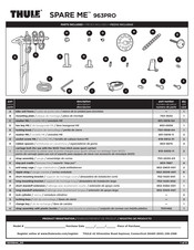 Thule SPARE ME 963PRO Manual Del Usaurio