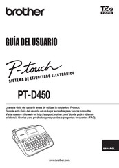 Brother P-Touch PT-D450 Guia Del Usuario