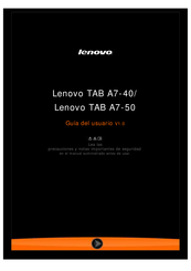 Lenovo TAB A7-40 Guia Del Usuario