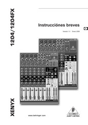 Behringer XENYX 1204 Instrucciones Breves