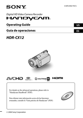 Sony HANDYCAM HDR-CX12 Guía De Operaciónes