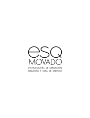 Esq MOVADO Instrucciones De Operación Garantía Y Guía De Servicio