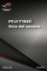 Asus Republic of Gamers PG279QE Guia Del Usuario