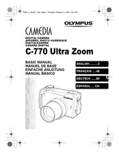 Olympus CAMEDIA C-770 Ultra Zoom Manual Básico