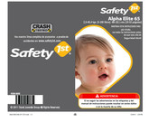 Safety 1st Alpha Elite 65 Manual De Instrucciones