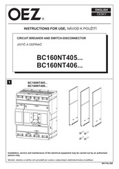 OEZ BC160NT405 Serie Instrucciones De Uso