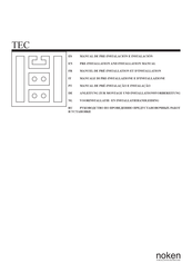 noken TEC SQUARE Manual De Pre-Instalación E Instalación