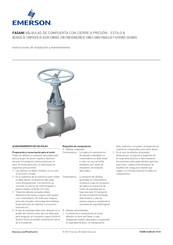 Emerson FASANI Instrucciones De Instalación Y Mantenimiento