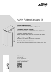 Hawa Folding Concepta 25 Planificación Y Instrucciones De Montaje