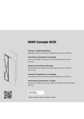 Hawa Concepta 40 Instrucciones De Planificación Y Montaje