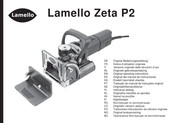 Lamello Zeta P2 Original Del Manual De Instrucciones