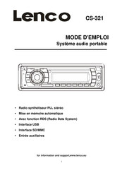 Lenco CS-321 Manual Del Usaurio