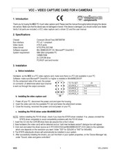 Velleman VCC PCI 4 Guia De Inicio Rapido