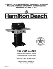 Hamilton Beach OG01 Manual De Instrucciones