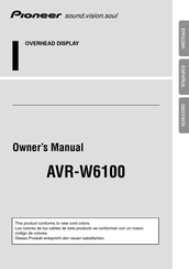 Pioneer AVR-W6100 Manual Del Usaurio