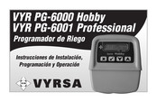 Vyrsa VYR PG-6001 Professional Instrucciones De Instalación, Programación Y Operación