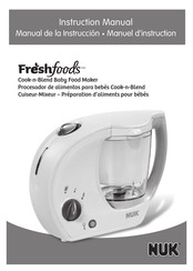 NUK Freshfoods Cook-n-Blend Manual De La Instrucción