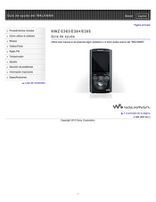 Sony WALKMAN NWZ-E385 Guia De Ayuda