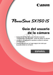 Canon PowerShot SX150 IS Guia Del Usuario