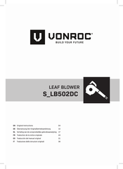 VONROC S_LB502DC Traducción Del Manual Original