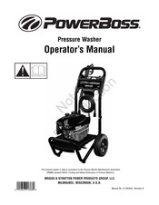 Briggs & Stratton PowerBoss PW101 Manual Del Operador