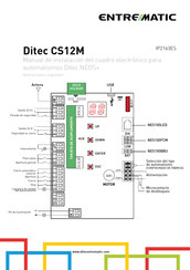 entrematic Ditec CS12M Manual De Instalación