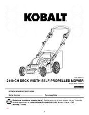 Kobalt KMP 2180B-06 Manual De Instrucciones