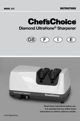 Edgecraft Chef'sChoice Diamond UltraHone 312 Manual De Instrucciones