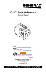 Generac iQ2000 Manual Del Usuario