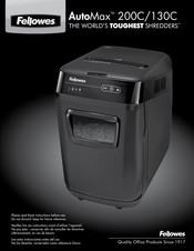 Fellowes AutoMax 130C Manual Del Usuario