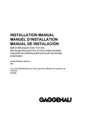 Gaggenau BM Serie Manual De Instalación