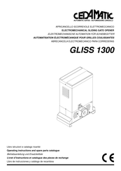 cedamatic GLISS 1300 Libro De Instrucciones Y Catálogo De Recambios