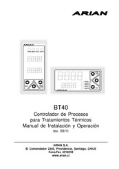 Arian BT40 Manual De Instalación Y Operación