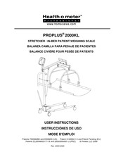 Health O Meter PROPLUS 2000KL Instrucciones De Uso