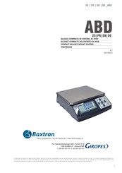 Baxtran ABD Serie Manual De Instrucciones