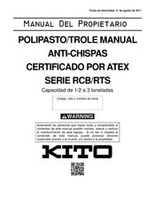 KITO RCB Serie El Manual Del Proprietario