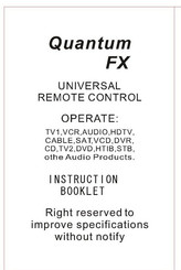 Quantum FX Manual De Instrucciones