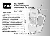 Toro EZ-Remote Manual De Usuario